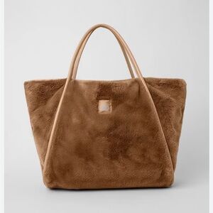 Alo Brown Faux Fur Tote Bag